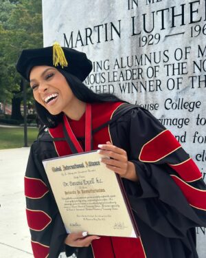 Pretty Vee Instagram - Big GOD Don’t Play About Me! 🎓🤩
May God Keep Adding To My Resume. 

Wow Just Wow!!!!✨
Thank everyone for your support and thank you Global International Alliance for my first Honorary Doctoral Degree. This moment is a BIG DEAL For me & I wont take it lightly!. I deserve everything that JESUS has for me.✨
Wake up everyday expecting greatness & acceleration even when people DOUBT you! God always has the last SAY SO!. 

Mommy I love you so much Dr. Gipson @itspastor_g 
To my brother & sister congratulations as well Dr.Excells
We have done & still doing the work! I love this for us!
I Love you Guys❤️

This Is Only Thee Beginning….. God Is Just Getting Started🙏🏽

Love Y’all 🫶🏼 

Dr. Excell 💋