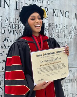 Pretty Vee Instagram - Big GOD Don’t Play About Me! 🎓🤩
May God Keep Adding To My Resume. 

Wow Just Wow!!!!✨
Thank everyone for your support and thank you Global International Alliance for my first Honorary Doctoral Degree. This moment is a BIG DEAL For me & I wont take it lightly!. I deserve everything that JESUS has for me.✨
Wake up everyday expecting greatness & acceleration even when people DOUBT you! God always has the last SAY SO!. 

Mommy I love you so much Dr. Gipson @itspastor_g 
To my brother & sister congratulations as well Dr.Excells
We have done & still doing the work! I love this for us!
I Love you Guys❤️

This Is Only Thee Beginning….. God Is Just Getting Started🙏🏽

Love Y’all 🫶🏼 

Dr. Excell 💋