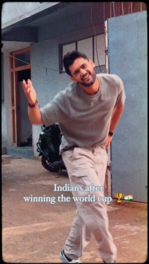 Prince Yawar Instagram - Its just not a game its an emotion🔥 #indiaworldcup 

🇮🇳🇮🇳🏆🏆🫶🤟🤟

Vc : @theshivendrakumar

What was your instant reaction guys !? 

#cricket #indiancricket