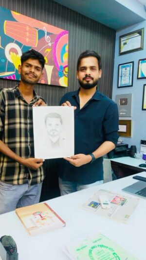 Prince pandey Instagram - Thank u so much  Brajmohan vishvakarma Aapka yeh pyaar aur mehnat main kabhi nahi bhoolunga ❤️ 
.
#artist #art #artgallery #artwork #artlover #sketch #painting #princepandey #filmmaker
