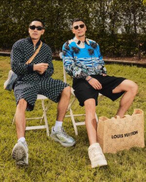 Prinya Intachai Instagram - Da Kid with Da Boy!! Explore the new coolest pieces with Louis Vuitton Men pre-fall 2024 #LVMenPreFall24 @louisvuitton