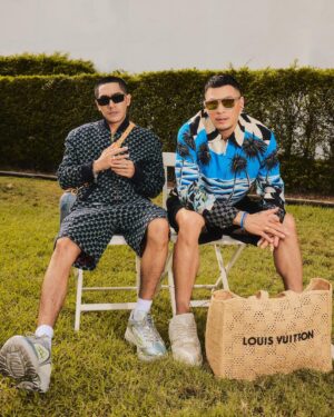 Prinya Intachai Instagram - Da Kid with Da Boy!! Explore the new coolest pieces with Louis Vuitton Men pre-fall 2024 #LVMenPreFall24 @louisvuitton
