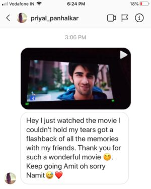 Prit Kamani Instagram - Hi,
Today marks 5 years of my film career & co-incidently I begin another beautiful journey today. I feel the same nervous energy and butterflies in my stomach as I did when I started working on my first film, Hum Chaar.

It’s a Rajshri production film, and I couldn’t be more grateful to begin my career with this film with a beautiful, young but determined team. (Some of us, including me were naive too 🐒)

Our film didn’t make the numbers at the box office, in fact many people didn’t even know about the film when it released. That’s when you know it’s not just about working hard or being talented. It’s about patience. It’s a waiting game. it’s about how life has to work it out for you, or you could be the other one and take everything in your hands. I am of the former league. (Aur option bhi kya hai…)

Having said that I am not even close to the vicinity of even being half the actor that I aspire to become. 

BUT,
One thing is a solid fact, like gravity, my passion is real, and powerful. When you find no glory, no recognition, no reward, that’s when you have to fight harder. Like you don’t exist for the world, that’s when it really counts. Because when it’s easy, it’s easy.

I’m not fighting for my dreams, I’m just defending hope, and faith of my own and of these lovely people in my life who believed in me when no one did. 

Hum chaar is now streaming on Zee5 in case you missed it, or loved my work in my first film and would like to watch it again. 

It’s an emotional drama about friends, family, love just like Rajshri. 

Written & Directed by @abhishekkdixitt 
DOP @varun.sud 

My co-actors, family & friends @simran.sharma30 @theanshumanmalhotra @tushar.pandey 

The picture story :

1. With Valentine, today 🎥 
2. Muhurat Pooja 🪔 
3. The poster of Hum Chaar 
4. The first time I was recognised for my work in Hum Chaar, shot by my mom.
5. The day Hum Chaar released.
6. First credit
7 & 8. Some heartfelt dms from you (real award 🥇)
9. 3 sold out shows
10. Best is yet to come, toh muskuraaye ♥️