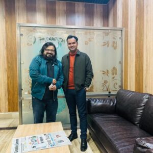 Pritam Chakraborty Instagram - Every visit to Vaishno Devi Ma, is always a soulful experience. Ending the year with her blessings 😇 Gratitude 🙏 

Heartfelt thank you to Dr. Sunil Sharma, Shri Ajay Salaan and the members of the Vaishno Devi Shrine Board Katra for their warm hospitality.
 
I also had the privilege of meeting the Director of Jammu and Kashmir Tourism - Mr. Vivekananda Rai at the airport. The conversation with him was very insightful and we dwelled into various topics.

Lastly id like to thank Justice Adnan Syed for being so kind all the time.