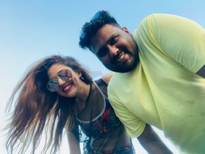 Priyanka Chincholi Instagram - I will love you unconditionally until the end of time🩵 @rakesh170684 

#uk #london #priyankachincholi #prikesh #rpforever #rakeshkumar #travelcouples #monterosso #italy