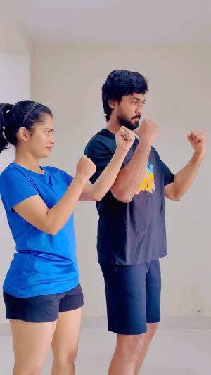 Priyanka M Jain Instagram - REVENGE TAKEN ha @shivakumar_marihal 😭😭🙌🏻
Bye bye Tata See you shiv👊🏻👊🏻👊🏻

#fight #selfdefense #karate #fun #love #priyanka #priyankajain #priyankamjain #shivakumar #shivakumarmarihal #neverendingtales #viral #famous #trendingreels #trending #trend #trendalert #trendy #reelsinstagram #réel #reels #reelitfeelit #reelkarofeelkaro #reelinstagram