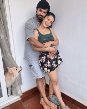 Priyanka M Jain Instagram - A trillion sacrifices for these little blessings in my life❤️💙🧿
Thank you for bringing joy to me my loves @shivakumar_marihal @_pearl_sheiro_togo_ ❤️🧿

#kids #pet #petkids #perparents #pawparents #paw #dogsofinstagram #family #familia #priyanka #priyankajain #priyankamjain #shivakumar #shivakumarmarihal #neverendingtales #pearl #sheiro #togo #cuddle #lucy #ronnie #dora #vinny #shree #love #relation