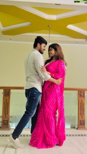 Pruthvi Mukka Instagram - This music 🥰
@don_pruthvi 🫶

Beautiful saree @sareesbyvarna 💕
Shot by @vyshnav_pasupuleti ✨