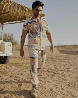 Pulkit Samrat Instagram - 😎 🌵🕺🏜️ #dubai 

Outfit : @diseno.in 
Pendant : @esmecrystals @ascend.rohank 
Rings: @inoxjewelryin @esmecrystals 
Styled by : @theanisha 
Assisted by : @maitriidesaii 
Styling intern :@palakgupta_97 @theotherside2323 
hmu: @aalimhakim @rockysoni81 @arsalan4331