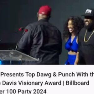 Punch Instagram - Clive Davis Visionary Award. 🙏🏽

To The Visionaries, seeing things with your eyes closed… see it through. 

#TDE #SZA #RespecttheARtFOrM