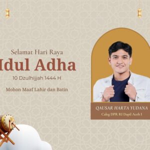 Qausar Harta Yudana Instagram - Selamat Idul Adha! Semoga Allah menerima semua ibadah dan pengorbanan kita. Amin
.
.
#iduladha #kruhsemangart
