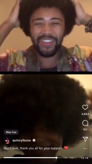 Quincy Fouse Instagram - I don’t know love’s @ but i think about this moment a lot, makes me happy.