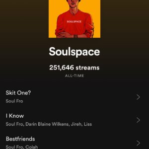 Quincy Fouse Instagram - Over 250,000 streams on #soulspace and counting, thank you. What’s your fave song on the project? 
#constantascension