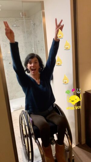 Quinn Brett Instagram - The other side of my trip to Spain. #uti fun and #spinalcordinjurylife 

I was pissing myself most days, near the end needing to URGENTLY elbow my way to a bathroom, a kind-of-private street corner or wherever really and catheter—- trying to beat the uncontrollable fluid from soaking me and the chair I sit  in all day—  #funtimes #publicrelations 

I travel with antibiotics just in case but haven’t used them in years. I also did bring some @pullups but not enough of them, hence the rotation of my mildly absorbant @thinx underwear. 

Either way. The hand-cycling and stage talking were not gonna stop 🙌🏽 #urineeurope 
.
.
 .
#climbing #rockclimbing #enduranceathlete #skiing #mountains #mountainbiking #trailrunning #running #roadbiking #crossfit #yoga #paragliding #outdoors #athlete #diving #spinalcordinjury #spinalcordresearch #paralyzed #science #sports #wilderness #disability