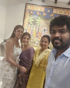 Raadhika Sarathkumar Instagram - So lovely spending time with the beautiful @nayanthara  and my sweet @wikkiofficial  @varusarathkumar  wedding vibes.fe