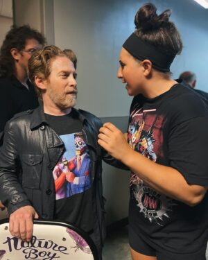 Rachael Ellering Instagram - 1: Me yelling at @sethgreen for not helping me out when my ankle got demolished probably 
2: Turned out ok ☺️