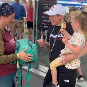 Rachel Atherton Instagram - LEOGANG ❤️🤩🙏🏽👍 we had SUCH a good time, coming on holiday to watch a World Cup was actually so good! Meeting loads of you guys, and
 I got to do a bit of commentary which was so fun 🙏🏽 & hang out with my girl in the most epic place & watch her bike skills progress and buy her a full face helmet & she looks so cute in it 🥰😂

and then watch the World Cup race!
 So so good :-) 
We don’t want to leave this place - it’s so nice to experience these venues in a different way to when I was racing! 
YouTube vlog dropping tomorrow 🥰😜
.
@biohotelrupertus thank you so much ❤️
@bikeparkleogang ❤️
@redbulluk 
@athertonbikes