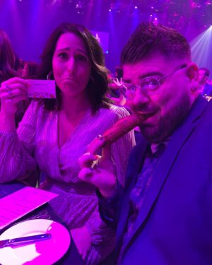 Rachel Corbett Instagram - What a treat to take out both original #podcast categories at last nights ACRAs and to celebrate the win with some of my amazing team. 
Shout out to all the incredible producers and hosts that work on our @novapodcastsofficial shows every day. 
This is truly a team win 🏆 
#podcastawards #acras2022