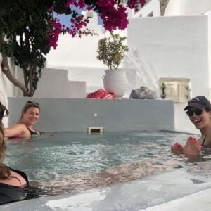 Rachel Corbett Instagram - Getting over the jet lag by pretending I’m still waterlogged in Greece 🇬🇷
What a bloody trip!