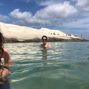 Rachel Corbett Instagram - Getting over the jet lag by pretending I’m still waterlogged in Greece 🇬🇷
What a bloody trip!