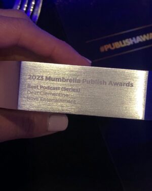 Rachel Corbett Instagram - About last night…Dear Clementine won Best Podcast Series at the @mumbrella_aus Publish Awards! Huge shout out to @edwinastott and @toellewithit for their amazing work behind the scenes of this #podcast, to Ricardo for not knowing the difference between a photo and a video and of course, to the brilliant @clementine_ford for the incredibly insightful advice she shares each and every week.
If you haven’t checked out the show you’ll find the link in my bio! @novapodcastsofficial #podcastawards