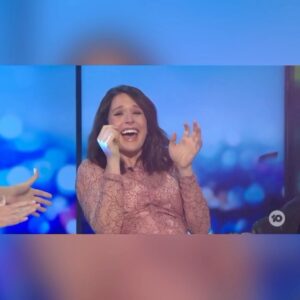 Rachel Corbett Instagram - If I had a dollar for every time I’ve cried on national TV I’d be a bajillionaire. And yet somehow, after all this practice, my whole goddamn face still gets wet like tears are coming out of my pores 😂
Was sad to say goodbye to my wonderful @theprojecttv family but I’ll be back after a few months of being covered in baby spew and poop and the tears shall return, of that we can be sure 😭