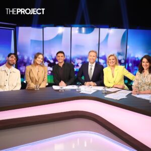 Rachel Corbett Instagram - The incredibly talented and absolutely delightful Margot Robbie and @diegocalva stopped by @theprojecttv desk to chat about the brilliant @babylonmovie