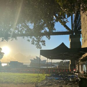 Rachel Griffiths Instagram - Unit base abc Totalcontrol season 2 under the harbour bridge . @blackfellafilms . You might think it's hard to compete with reality #ozpol but we are having a decent crack .