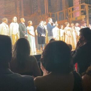 Rachel Griffiths Instagram - Opening night of @hamiltonaustralia the Broadway producer acknowledged the collective effort and sacrifices of Australians to control the pandemic.  So joyful to see a cast furloughed for a year back on the boards to a full house  and reminding us how important art and theatre is for our souls .  We all felt just so grateful to live in this country .