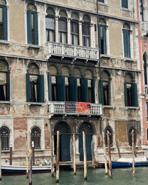 Rachel Griffiths Instagram - Mop up @labiennale satursay . Last full day in Venice finding the collateral events - foundations  and outlier national pavilions .  Feels a lot like stakes day.....only  with the water taxi .
