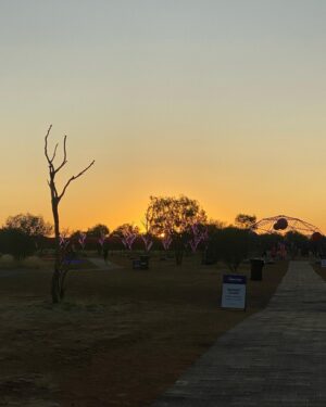 Rachel Griffiths Instagram - @parrtjimaaustralia festival of light. So wonderful to be in Mparntwe (Alice Springs) on Arrernte Land to celebrate First Nations culture knowledge and story telling at this amazing festival .