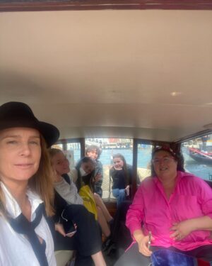 Rachel Griffiths Instagram - Mop up @labiennale satursay . Last full day in Venice finding the collateral events - foundations  and outlier national pavilions .  Feels a lot like stakes day.....only  with the water taxi .