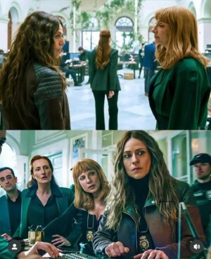 Rachel Lascar Instagram - El rodaje de Berlin ha sido un viaje de sorpresas y de bonitos encuentros. Entre ellos tuve el privilegio de formar equipo con dos maravillosas mujeres y artistas, mis grandes y poderosas compañeras @itziarituno y @najwanimri. 
Tictac, tictac… nos vemos el 29/12 
🔥🔥🔥

Le tournage de la serie Berlin a été in voyage plein de surprises et de belles rencontres : parmi celles-ci j’ai eu la joie et le privilège de faire équipe avec ces deux formidables artistes et grandes compagnes de scenes Itziar Ituño et Najwa Nimri
Tictac, tictac… Berlin sort le 29/12 sur Netflix
🔥🫶🔥

#berlin #berlinnetflix #lcdp #berlinlacasadepapel 
@netflixes @vancouvermediaproducciones 
@leirayserrano @decaraactores 

#feelinggrateful #actress #rachellascar #rachel_lascar #tvseries
