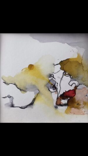 Rachel Lascar Instagram - Feliz fin de semana. Happy week-end to everyone. 

#momentomoment #creativity #mixmedia  #watercolor  #ink #withwhatyouhave #youhavealot #firstreelsvideo 😉