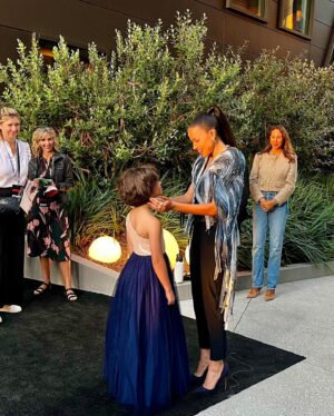 Rachel Luttrell Instagram - My amazing little girl walked her first red carpet with such grace, poise and elegance last night as I held back tears. She was accompanied by her wonderful Auntie, @amandagarrigus , and I, and her team, including the lovely Tracy Bobbitt @hollywoodmom .  To say that I am proud only begins to scratch the surface of how I feel.  The greatest privilege of my life is being Mom to my kids and watching their gorgeous journeys unfold. Congratulations wonderful, wonderful RIDLEY!!!⠀
Xoxo 💞💫💞❤️⠀#Lou 
⠀
⠀
#LouNetflix #ridleyashabateman #redcarpet #allisonjanney #jurneesmollett #proudmama