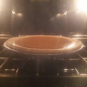 Rachel Osborne Instagram - Pumpkin pie from scratch with a fresh pumpkin. Never done this before and I can say it tasts better than using canned pumpkin and look at that colour! 🤯 lol 
#baker #baking #holidays #practice #sweets #pumpkin #pumpkinpie #beginnersluck #bakedgoods #freshpumpkin #freshpiecrust #freshpie #sugar #spice #everythingnice