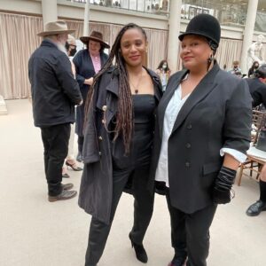 Radha Blank Instagram - #wegoodthx!
By Radha Blank

OPENS TODAY!

@metmuseum @metcostumeinstitute for #metinamerica 

My first foray into the fine arts world that aims to insert the often uncredited unseen and erased #blackwoman aka the “muslin” aka the foundation of American culture in spaces where our contributions have been discarded.

Just want to thank some key artisans who helped to make this happen!

@elizabethcolomba who’s amazing renderings of my room helped fortify my vision. This is just her first sketch. The final illustration you shall see is breathtaking! Also crafting my gorgeously haunting black cherubs in a pinch! 

@peterkimpeterkim my producer who always fought to get me what I needed to take this concept out of my head and into the #haverhill room as a reality. 

@denise.trotman who created a daggon bead grid graphic out this piece! A literal map for the #wegoodthx! bead quilt in homage of #mariebendolph an 88 year old geesbend quilter. The beads are inspired by her “Work-clothes quilt” c. 2002.

Thank you @steffisees for your precision edit on the black women hands! 

#bradfordyoung you are my brother for life. So grateful we got to come together on this. Your input and brilliance took us to the next level. As did you golden eye @christianepps A dream to get to work with one of my heroes.

Eric Hirsch aka @sapesifter who in a last minute crunch mixed our lovely sound scape.

And Susy Oludele…aka @hairbysusy @africancreature. My Naija sis. I’m not just blown away by your talent and work ethic…it’s your heart sis. Every time I stepped into your shop, I could feel the love you have for your craft. Grateful to you and all the beautiful black women who danced and laughed as they birthed our daughter “Casandra” with love. Thank you @kellyaugustine for being a bridge. ❤️✊🏽

Thx @janicza for capturing Ms. Monae as she takes in #wegoodthx! Honored to share space with your genius!