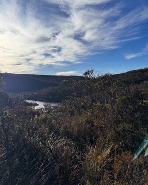 Rae Johnston Instagram - This morning’s walk on Darug Country, quiet gratitude-filled moments by the water in this sacred women’s place 🤎

If you visit here please be respectful and stay behind the barriers in the cave x 

#bluemountains #darugcountry #wallscave