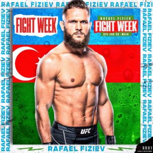 Rafael Fiziev Instagram - FIGHT WEEK! Surging @UFC Lightweight Contender @rafael_ataman_fiziev fights this Saturday in London in the Co-Main Event of #UFC286 live on @espnmma! #Rafael4AZE #RubySE