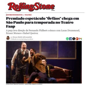 Rafael Queiroz Instagram - Alô Sampa !
@orfaosteatro 🎭
@teatrofaap 
Quartas e quintas às 20:00hs.