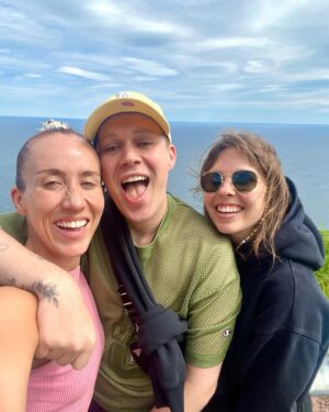 Raffaela "RALPH" Weyman Instagram - @ingobeach Pride was sooooo beautiful, what a dream to be next to the ocean with my friends @revemtl @lemongivesyoulife @riaisawake singing ‘Stacy’s Mom’, eating lobster rolls and feeling like I’m in a (gay) selkie folklore story 💘🦭🦞🥲