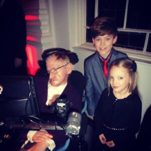 Raffiella Chapman Instagram - So sad to hear that Stephen Hawking has passed away. I was honoured to meet him at the premiere of The Theory of Everything. Thinking of Lucy and the rest of the family today. #rip #stephenhawking #thetheoryofeverything #genius #eddieredmayne #abriefhistoryoftime #ripstephenhawking