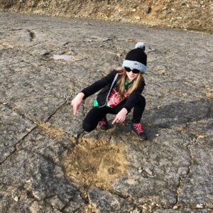 Raffiella Chapman Instagram - A great few days on the Jurassic Coast promoting #GoJurassicRangers who I write a column for. #girlsandscience #dippyontour  #keatesquarry #dinosaurfootprints #fossilhunting #lymeregisbeach #lymeregismuseum @jurassic_coast