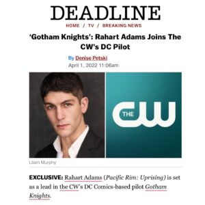 Rahart Adams Instagram - All I can say is THANK YOU!!! I’ve been praying for this, 10 years in and we’re just getting started baby!!! Can’t believe I can now say that I’m officially apart of the DC universe…. GOTHAM KNIGHTS!!! AHHHH!! 🍾🦇 I’m still in shock 🥲