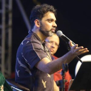 Rahul Deshpande Instagram - There are some moments which last forever. Never thought I would be able to pull this off. My favourite Kishoreda and Panchamda.. a big thanks to my lovely “punekars” who never let me down and always encourage me to give my best. Thanks to dear Antara for singing so beautifully. And my dearest friends without whom this couldn’t be a collective. Bapi, prasad, amogh, Kamlesh, aadi, atul, rohan and ninad ! Thankyou sakal for always believing in me ! And blue ramp for coming up with this concept !