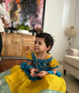 Rahul Ravindran Instagram - Happy Krishna Janmasthami to everyone from our Subhadra and Krishna❤️👣👣