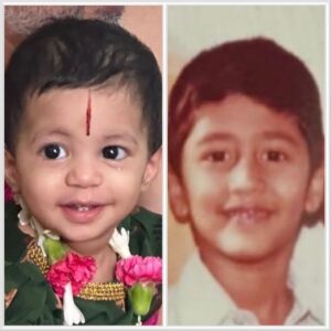 Rahul Ravindran Instagram - Is it just me or do you see it too? Drippy does look like me no? She’s mostly taken after my mum… thankfully… but a bit of me too methinks