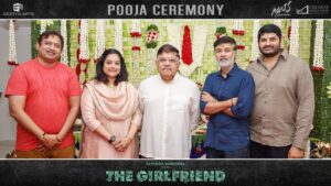 Rahul Ravindran Instagram - An auspicious start to something very exciting ❤️‍🔥

#TheGirlfriend begins with a pooja ceremony amidst the team and its well-wishers ❤️

Shoot begins soon!

#RAGARA
@rashmika_mandanna @rahulr_23 #AlluAravind @sknonline #VidyaKoppineedi @dheerajmogilineni @heshamabdulwahab @massmoviemakers #DheerajMogilineniEntertainment @geethaarts