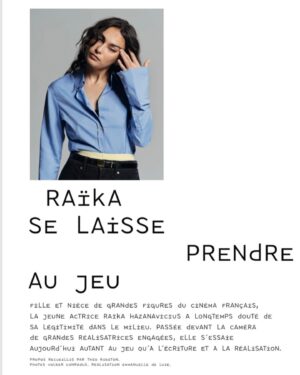 Raïka Hazanavicius Instagram - Échange avec @theoddore pour @mixtemagazine 🧚🏽‍♀️ 
Photos volker_conradus 
Réalisation & tenues @emmanuelledeluze @isabelmarant 
@axellerio 💘