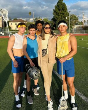 Rain Valdez Instagram - More #bts. I’ve officially entered my lacrosse mom era and I’m not mad about it. 🫠 On one of our tougher days, these boys played AND acted their hearts out in the rain, without complaining, so mama can do her directing job. The amount of support from the cast and my crew in order to be a successful director is not lost on me. I can’t wait to share the magic we captured. Thanks for making me so proud and making my job easier than it would have been. 🥰 You all killed it. 👏🏽💞✨

Thank you my pirates! @kassiandrake @deongriffin @eric_sun1 @davidchristianbailey @_carsn_ @akfierce 
@keitadonazu @damianjapunte @jachoree @raishadmomar @kylepuccia @darrylstephens @calitamaz @lieslwilke @trevortocchet @melisamyers @omgjackfinally @sharithebisnaught @ilayda.cetink @seawerner @shellyandthesnaps 
#onefortheteamtv #photodump